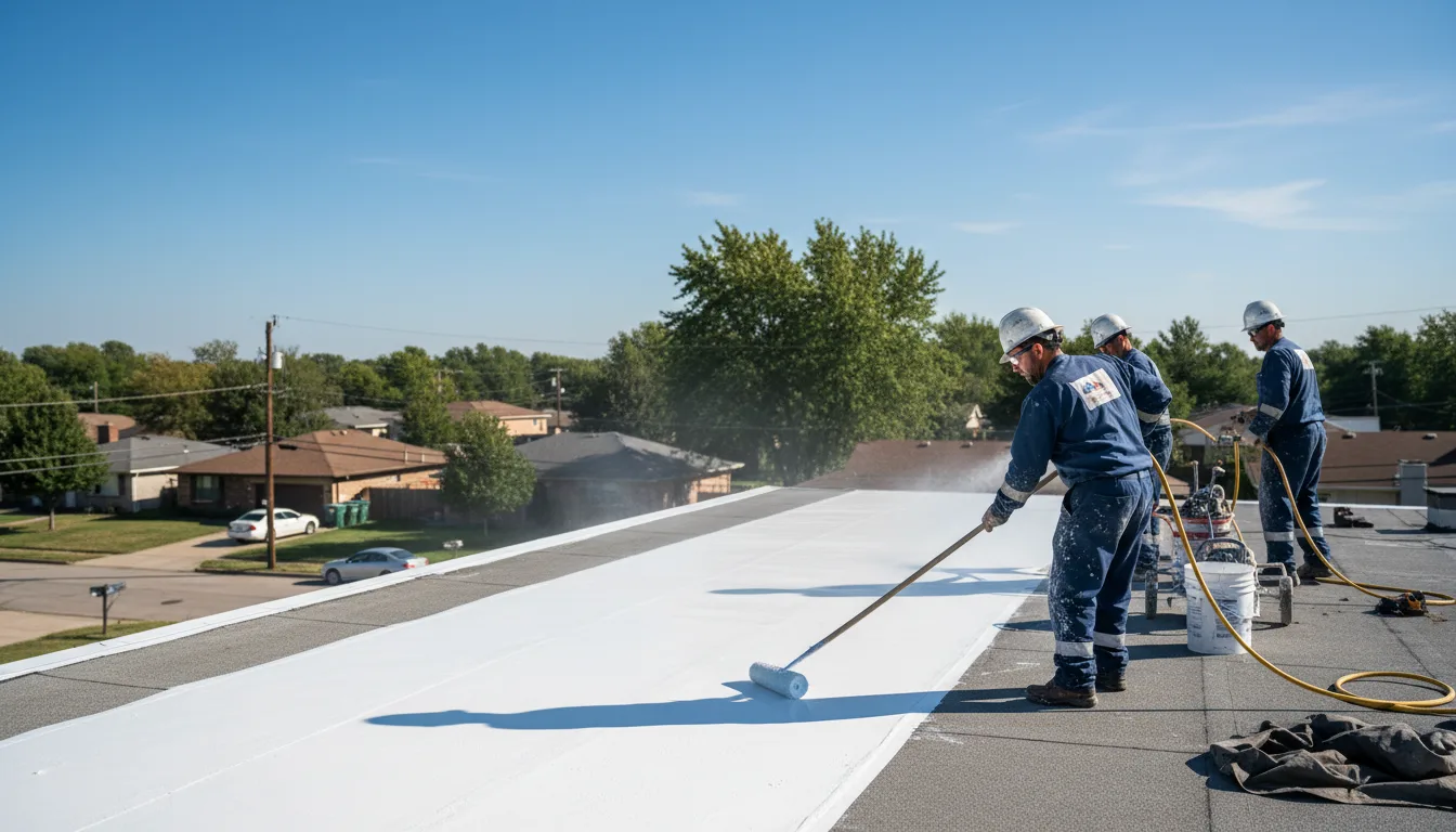 Commercial roof coating in Sherman Oaks, CA near me
